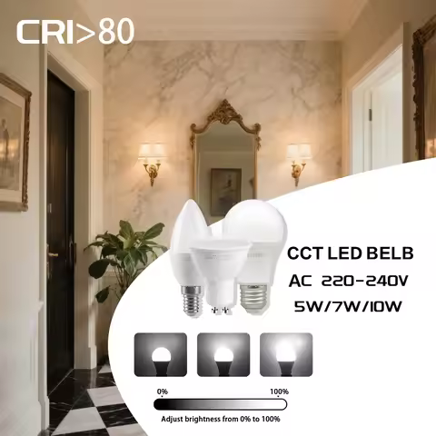 5pcs E27 B22 E14 GU10 LED Bulb Dimmable Warm White 3000K/4000K/6000K/Daylight White Indoor Flood Lig