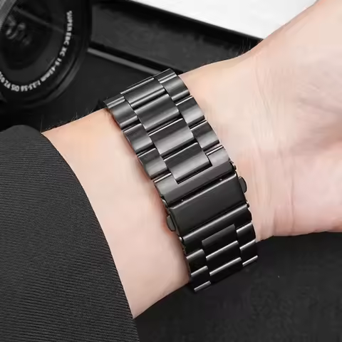 No Gaps Band For Samsung Galaxy Watch 7/ 7 LTE 44mm Watch6 4 5Pro 45mm 44mm 40mm Strap Official Meta