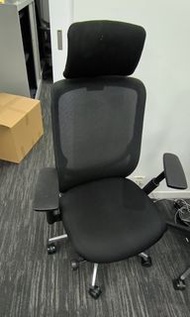 日本造 Okamura Zephyr 多功能人體工學椅 電腦椅 辦公椅 網椅 合金腳 3D 升降扶手 頭枕 headrest ergonomic task executive Mesh office chair