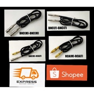 BNC-BNC or RCA Cable set