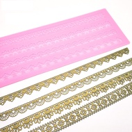 READY STOCK Dearfod Small Strips Flower Lace Mold Silicone Mold Sugar Craft Cake Brim Decoration Too