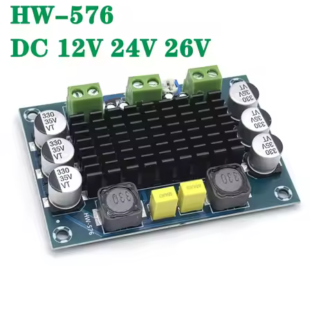 HW-576 DC 12V 24V 26V High Power Digital Power Amplifier Board TPA3116D2 Audio Amplifier Module Clas