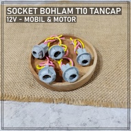 SOCKET FITTING T10 - T13 - T15 UNIVERSAL - SOCKET FITTING BULB T10 T13 T15 REVERSE PLUG Senja FOR CA