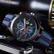 Pilota EVO Ferrari Hollow Fashion Design Stainless Steel Case Rubber Strap Men's Watch Rui Watch ys 