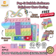 iPad 9 10.2 inch 2021 A2602 A2603 Soft Case Bubble Love Pop it Casing