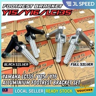 YAMAHA Y15 / Y16 / LC135 V1-V7 / EGO REAR FOOTREST BRACKET SET PEMIJAK KAKI BRAKET FOOT REST ALLOY Y