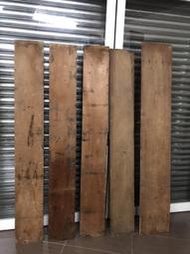 古董 老件 老台灣 檜木 板材 5塊一標 創作 材 木工 園藝 設計 裝潢 家具 