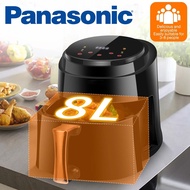 【Ready Stock】Panasonic timer oil-free electric air fryer 8L large capacity 1400W air fryer fast heat