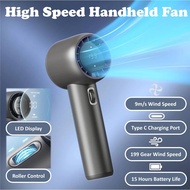 SGreatLife GF02 Portable Handheld Fan 199 Gear Strong Wind Speed Bladeless Handheld Wireless Digital