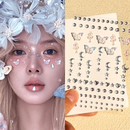 Beauty embellishment Face Diamond Sticker Children Aurora 3D Makeup Face Sticker Jewelry Concert Rhi