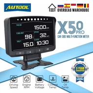 AUTOOL X50 Pro OBD2 On-board Computer Car Head Up Display Car Digital Computer Speed Meter OBD2 Scan
