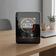 CO2 Monitor Ppm Display Electronic Air Quality Monitor Indoor CO2 Sensor Intelligent Chip Temperatur