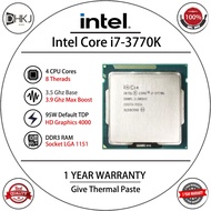 USED Intel Core i7 3770K 3.5GHz 4-Core CPU Processor 77W LGA 1155