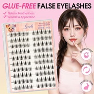 Glue-free False Eyelashes Cartoon Bunny High-capacity Girl Voluminous Curled Natural Segmented M5o2