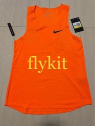 nike running aeroswift 系列馬拉松比賽橙色男裝跑步運動背心