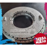 5B White Cast Iron Stove Burner Black/