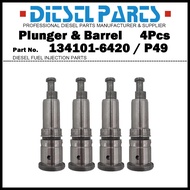 4Pcs/Set P49 Plunger and Barrel Assembly 134101-6420 9411610328 ME704362 for Mitsubishi Fuso Aero Bu