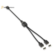 5V 3-Pin Extension Cable for Computer Motherboard 1 Point 2 Hub Cable Connection Extension ARGB Spli