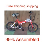 MONGOOSE FOLDING BIKE ALLOY 20ER BICYCLE SHIMANO 21S adult and kids 12kg BASIKAL  by minbicycle