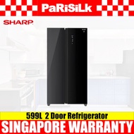 (Bulky) Sharp SJ-SS60G-BK 2 Door Refrigerator (599L)