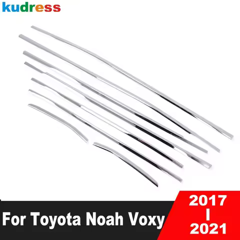 For Toyota Noah Voxy 80 2017 2018 2019 2020 2021 Steel Car Bottom Window Frame Sill Cover Trim Moldi