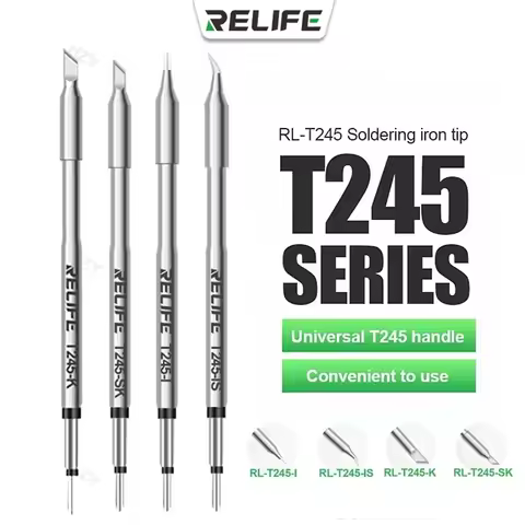 RELIFE RL-T245 Tips Universal C245 Soldering Iron Tip Compatible For Xsoldering Sugon Soldering Stat