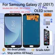 5.5"Super Amoled LCD For Samsung Galaxy J7 Pro j7 2017 display j730g J730 J730F LCD Display and Touc