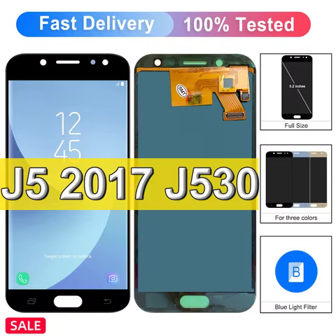 5.2'' Adjust Brightness LCD J530 For Samsung J5 2017 J530 J530FM LCD Display Touch Screen Digitizer 