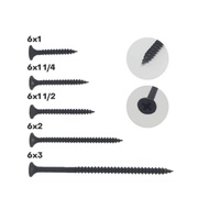 HITAM Gypsum Screws /Drywall Black Screws (0.8kg packaging) 6x3/4"