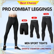 Pro Combat Leggings Tight Pants Men For Gym/Running/Swimming Seluar Tight Lelaki Quick Dry Sportwear