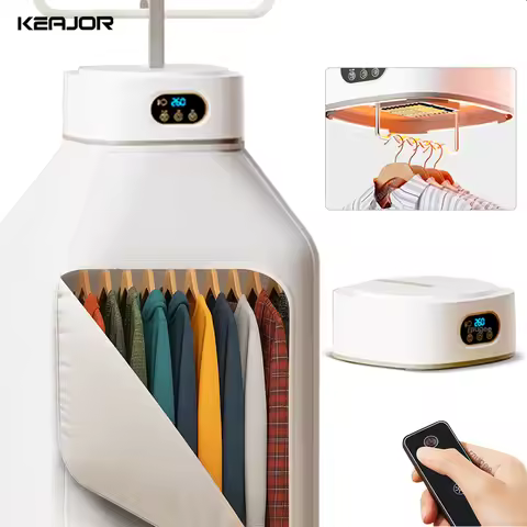 Portable Clothes Dryer Electric Portable Clothing Dryer with Remote Control Mini Foldable Laundry Dr