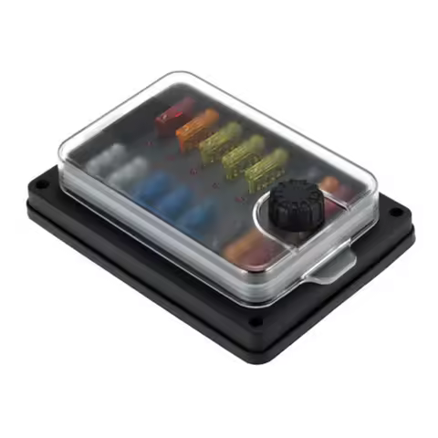 10 Way Car Blade Fuse Box Block Holder 12V-32V Car Boat Marine Fuse Box Holder With LED Indicator Li