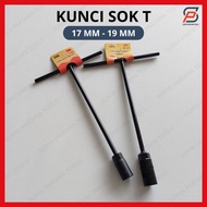 T-Socket Wrench 17 19 mm Black Shock Socket Wrench T Socket