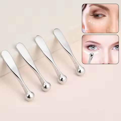 Golden Beauty Eye Cream Stick Facial Cream Spatula Ice Globe Roller Face Eye Massager Ice Spoon Skin