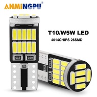 ANMINGPU W5W Led T10หลอดไฟ Led 26SMD 4014ชิป194 501 Canbus สัญญาณไฟสีขาวภายในรถโดมอ่านไฟ12V