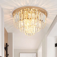 2023 New Style Postmodern Crystal Lamp Atmospheric European Style Round Living Room Lighting Foyer A