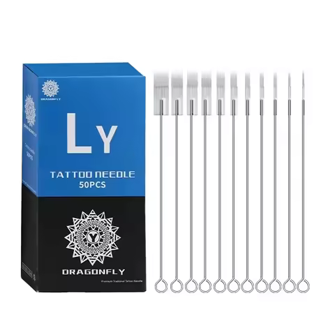 50PCS/Box Disposable Assorted Sterilized Tattoo Needles Fog Needles RL RS M1 RM M2 for Microblading 