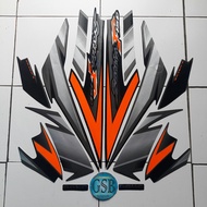 Satria f150 2007 black motorcycle sticker