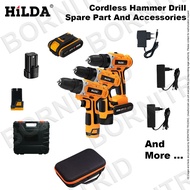 Spare Part of Hilda Cordless Drill Impact Hammer Original or OEM [ Battery | Charger | etc | 12v 16.8v 21v ]