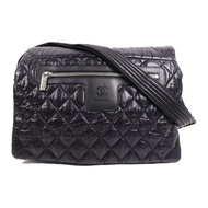 CHANEL 尼龍Coco Cocoon Messenger銀扣肩背袋
