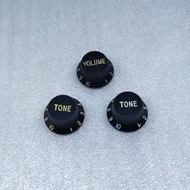 Fender Stratocaster Style Black Guitar Knob
