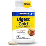 Enzymedica DigestGold+ATPro, Powerful Enzyme Formula, Quick Effect, Help Digestion Large Meals, Prev