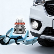 MINI LASER PROJECTOR LED LIGHTS PAIR WHITE YELLOW CAR FOGLAMP H8 H11 H16 H9 HB4 2 PCS PROJECTOR CONT