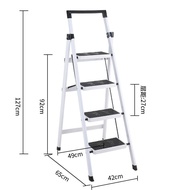 🥇Free Shipping🥇Fulinxi Ladder Household Folding Stair Thickened Aluminium Alloy Herringbone Ladder Small Ladder Iron Cli