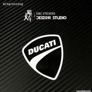 Ready Stock Ducati Ducati Black White Version Helmet Sticker Unique Motorcycle Sticker Waterproof Reflective Decal 09