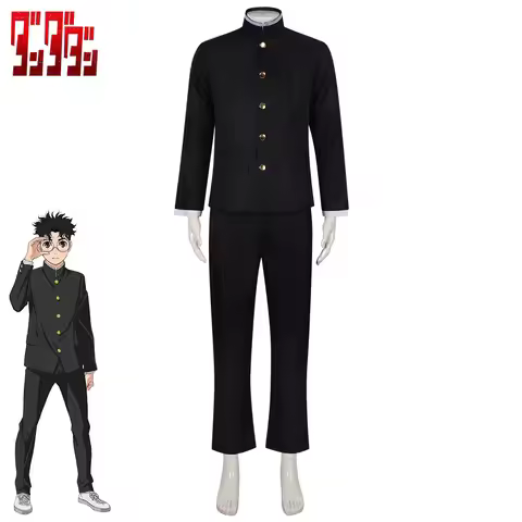 New Anime Dandadan Ken Takakura Cosplay Costume Black School Uniform Jacket Gakuran Outfit Okarun Ha