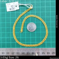 KEMM Emas 916 Rantai Kaki - Gold 916 Tray: K916A(A8)