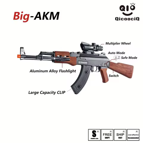 Golden AK Gel Water Ball Blaster，for Outdoor Activities Game Party. Electric Full Auto 18+