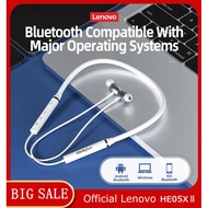 Lenovo HE05X II Bluetooth 5.0 Wireless Headphones with Neck Strap Sports Headphones IPX5 Waterproof 