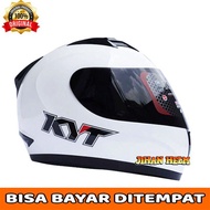 HELM / KYT / HELM KYT / HELM FULL FACE KYT R10 WHITE TERMURAH